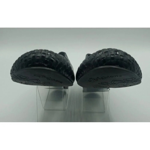 Brighton 'Barb' Black Leather Ballet Flats w/Silver Accent / Charm Size 8M - Picture 6 of 10